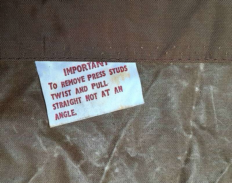Border War 1970s SADF: Nutria Unissued Nylon 2-Man Groundsheet/ Shelter (2.2 m x 1.75m)