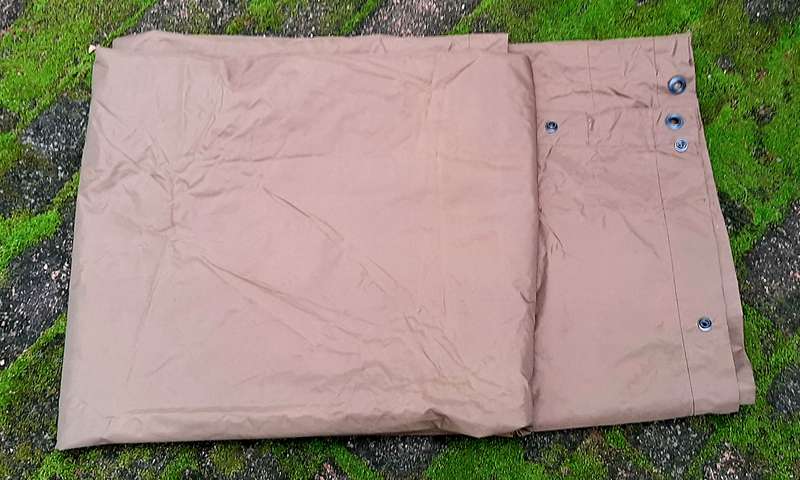 Border War 1970s SADF: Nutria Unissued Nylon 2-Man Groundsheet/ Shelter (2.2 m x 1.75m)