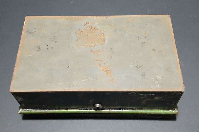 1930s Barclay's Bank South Africa: Metal Currency Storage Box w/ Internal Shelf Segment (31cmx19cm)