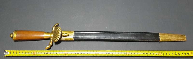 Rare 1920s/1930s Weimar German 'Hunting & Forestry' Hirschfänger Dagger with Clamshell & Scabbard