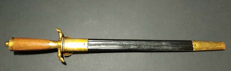 Rare 1920s/1930s Weimar German 'Hunting & Forestry' Hirschfänger Dagger with Clamshell & Scabbard