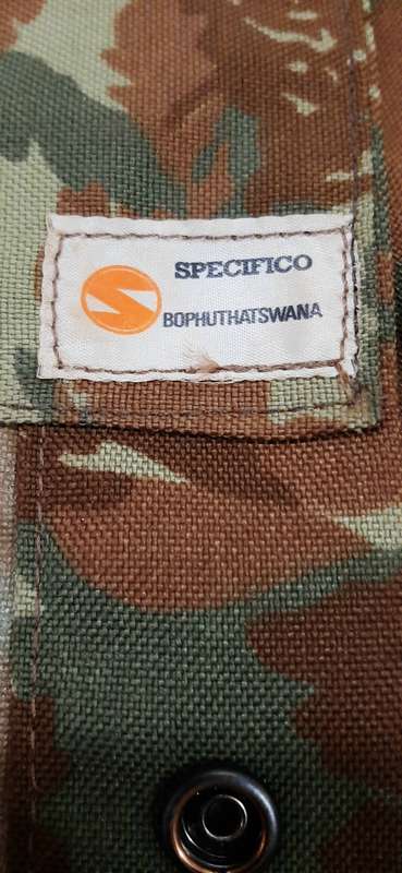 RARE: Border War 1980s - SADF 32 Battalion Camouflage Poncho/ Groundsheet w/ Hood (Specifico).