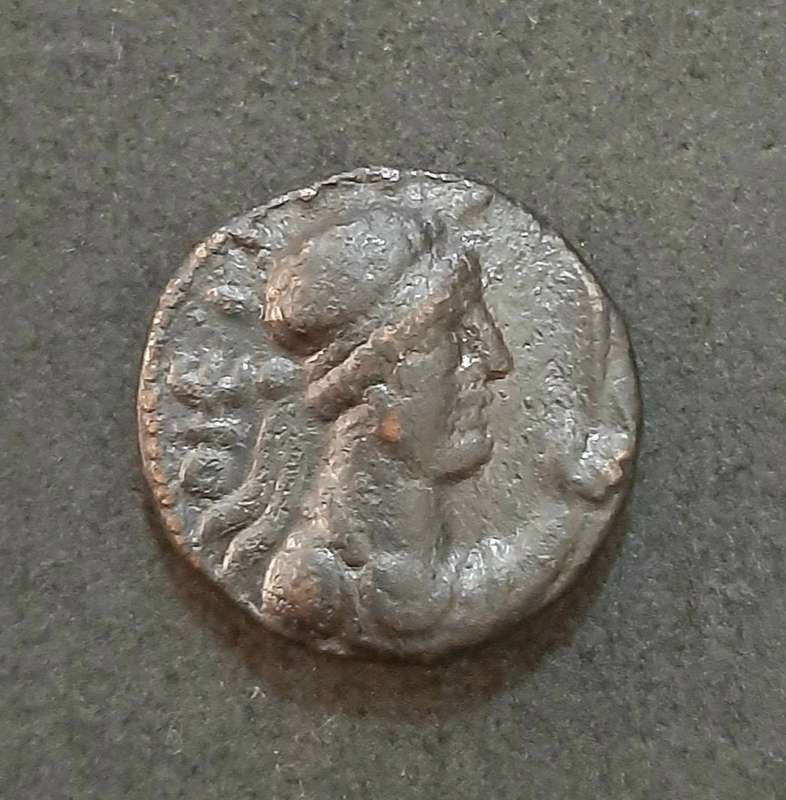 RARE: Kushan( Yuezhi) 1st Century AD Bronze Sota Tetradrachm Coin .