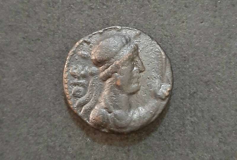 RARE: Kushan( Yuezhi) 1st Century AD Bronze Sota Tetradrachm Coin .