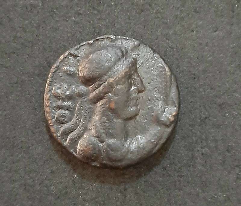 RARE: Kushan( Yuezhi) 1st Century AD Bronze Sota Tetradrachm Coin .