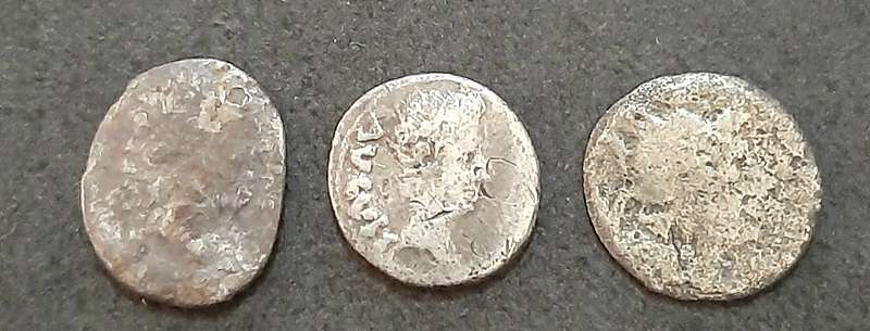 Roman Macedonia: 1st-2nd Century AD Imperial Era Silver Coins x3 Pcs .
