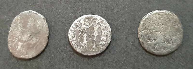 Roman Macedonia: 1st-2nd Century AD Imperial Era Silver Coins x3 Pcs .