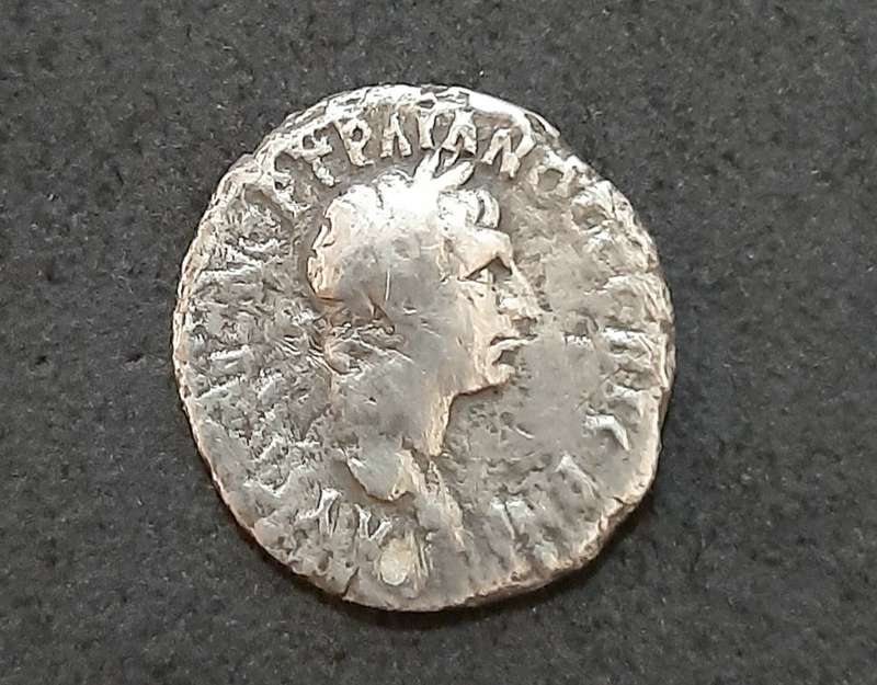 RARE: Roman Macedonia 1st-2nd Century AD Silver Coin w/ Emperor (F).