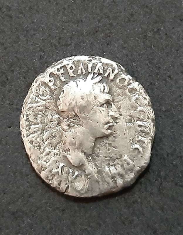 RARE: Roman Macedonia 1st-2nd Century AD Silver Coin w/ Emperor (F).