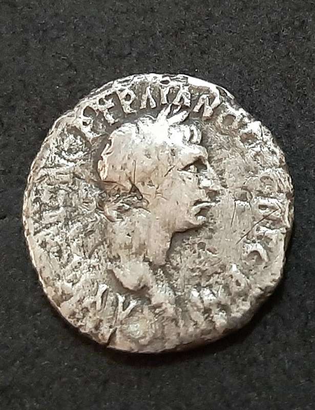 RARE: Roman Macedonia 1st-2nd Century AD Silver Coin w/ Emperor (F).