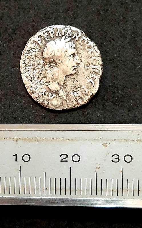 RARE: Roman Macedonia 1st-2nd Century AD Silver Coin w/ Emperor (F).