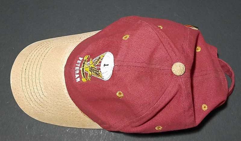 1990s SADF Commemorative: 1 Parachute Battalion Unit Baseball Cap w/ Nat. Flag Pin (Universal Size).