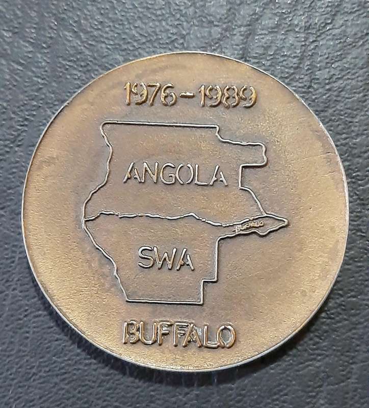 Border War: 1980s SADF  32 Battalion Unit ' Buffalo'  Medallion ( Un-numbered).