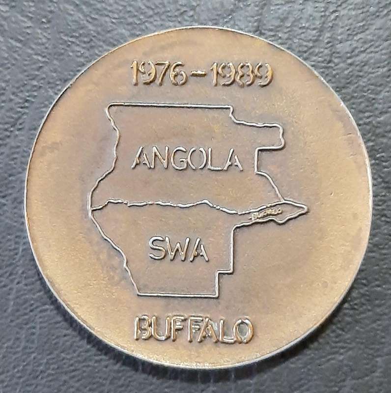 Border War: 1980s SADF  32 Battalion Unit ' Buffalo'  Medallion ( Un-numbered).