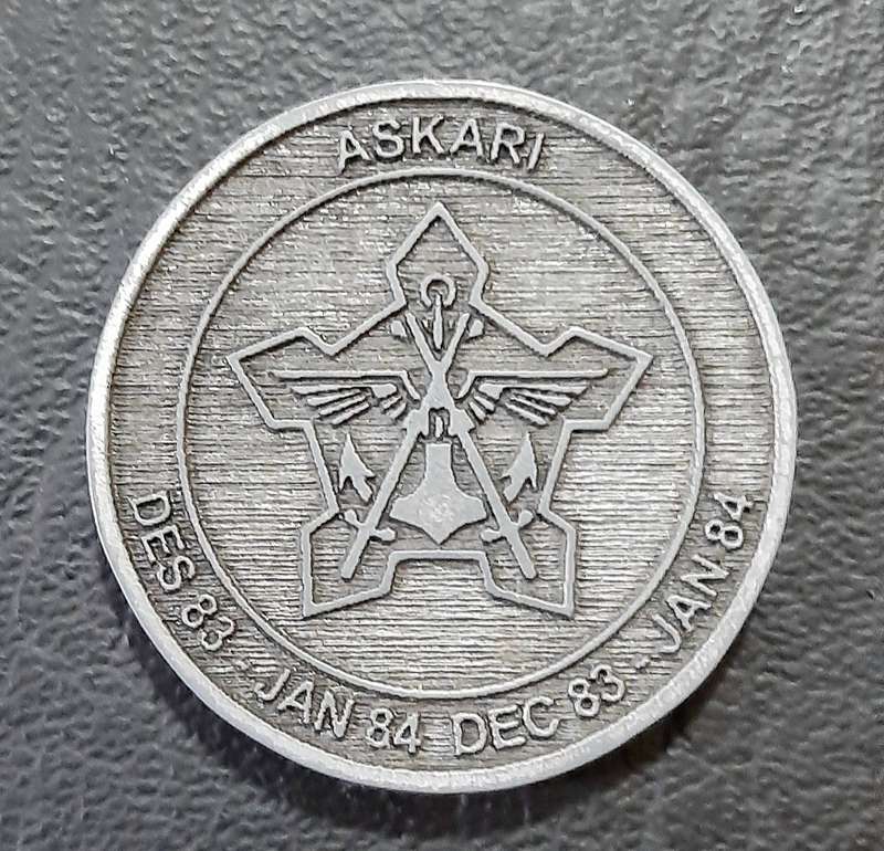 RARE: Border War - SADF Commemorative Operation Askari 1984 Metallic Veteran's Medallion(19.3 gram).
