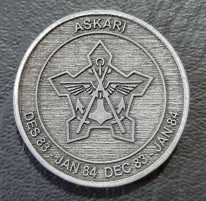 RARE: Border War - SADF Commemorative Operation Askari 1984 Metallic Veteran's Medallion(19.3 gram).