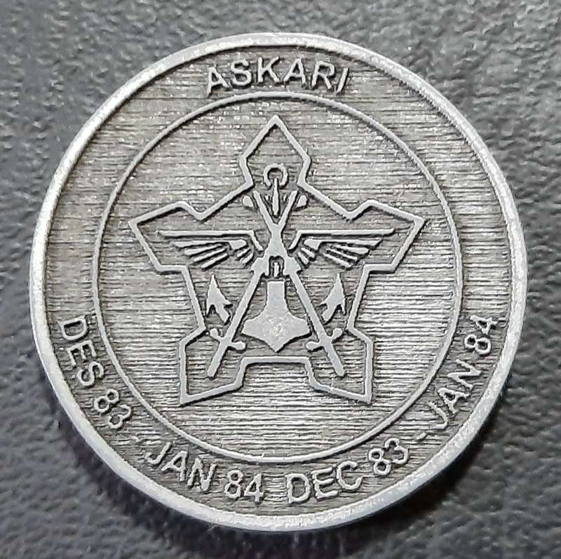 RARE: Border War - SADF Commemorative Operation Askari 1984 Metallic Veteran's Medallion(19.3 gram).