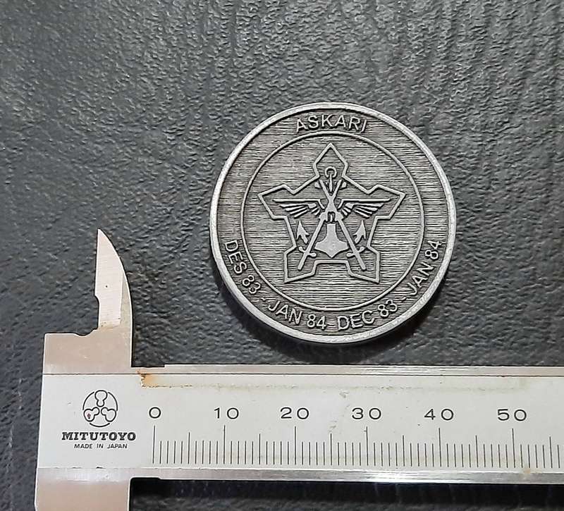 RARE: Border War - SADF Commemorative Operation Askari 1984 Metallic Veteran's Medallion(19.3 gram).