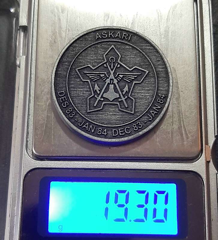 RARE: Border War - SADF Commemorative Operation Askari 1984 Metallic Veteran's Medallion(19.3 gram).