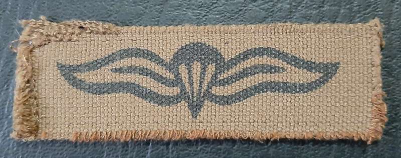 Border War: 1980s SADF Nutria Printed Static-Line Parachute Wing Qualification Badge (ex-Mount).