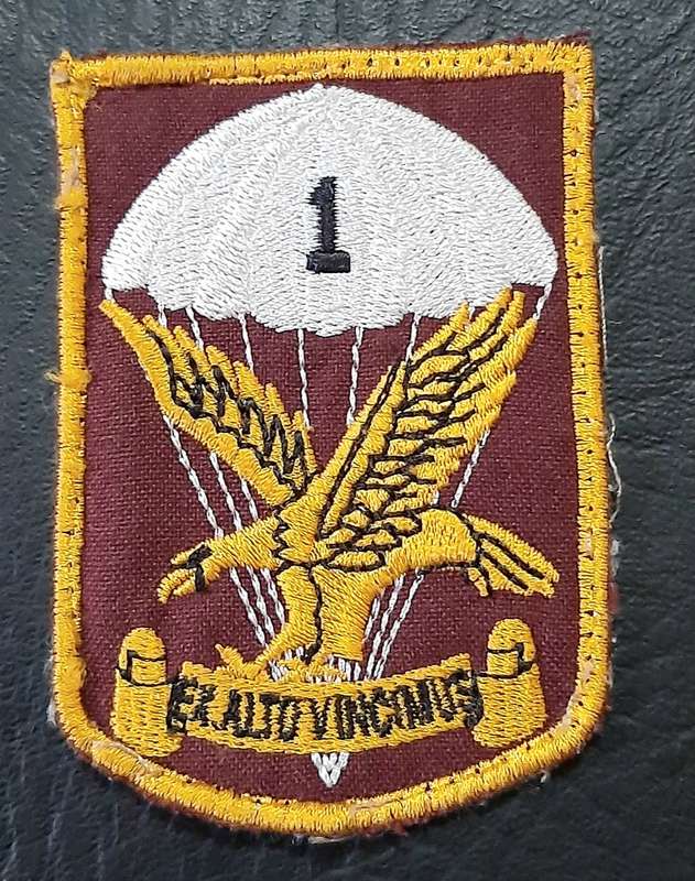 Border War: 1980s SADF 1 Parachute Battalion Embroidered Unit Tracksuit Badge.