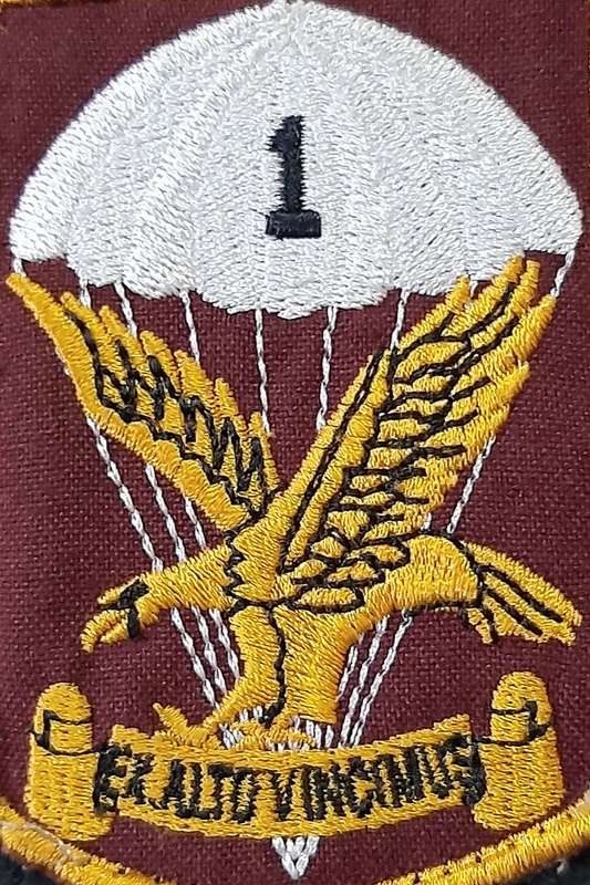 Border War: 1980s SADF 1 Parachute Battalion Embroidered Unit Tracksuit Badge.