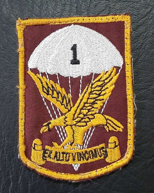 Border War: 1980s SADF 1 Parachute Battalion Embroidered Unit Tracksuit Badge.