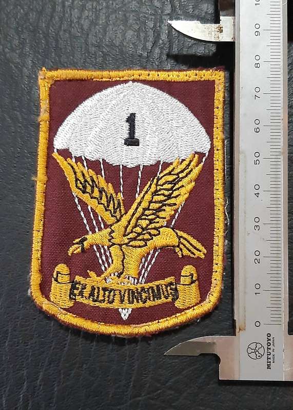 Border War: 1980s SADF 1 Parachute Battalion Embroidered Unit Tracksuit Badge.