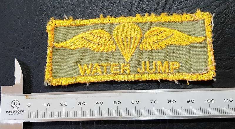 RARE: 1990s SADF / SANDF Unofficial 'Water Jump' Parachute Embroidered Qualification Wings .
