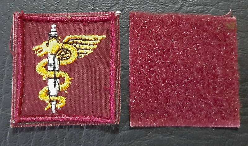 1980s/  1990s SADF 7 Medical Batt. Ops Medic Qualification Breast Badge w/ Velcro Tab ( 2 x Pcs).