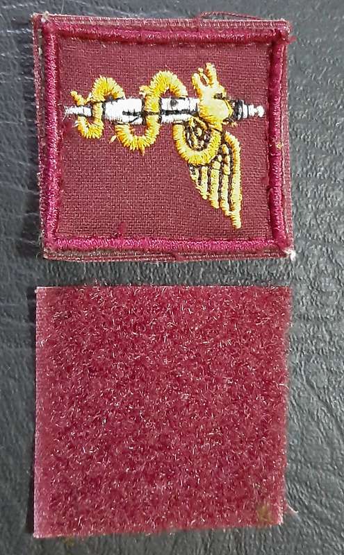 1980s/  1990s SADF 7 Medical Batt. Ops Medic Qualification Breast Badge w/ Velcro Tab ( 2 x Pcs).