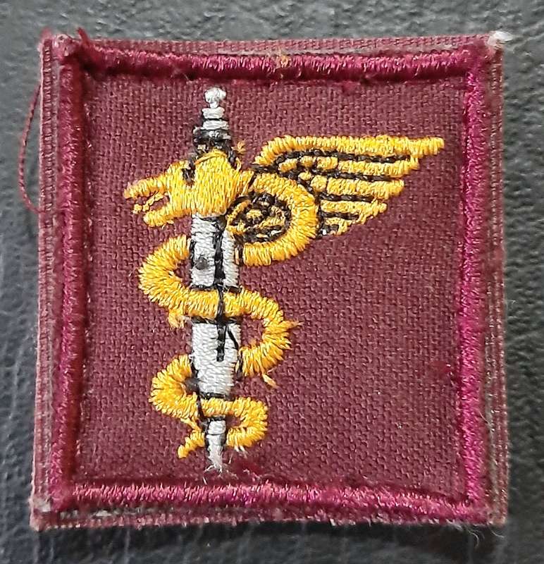 1980s/  1990s SADF 7 Medical Batt. Ops Medic Qualification Breast Badge w/ Velcro Tab ( 2 x Pcs).