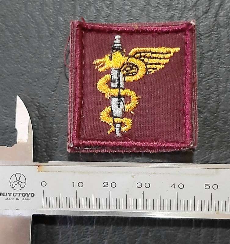 1980s/  1990s SADF 7 Medical Batt. Ops Medic Qualification Breast Badge w/ Velcro Tab ( 2 x Pcs).