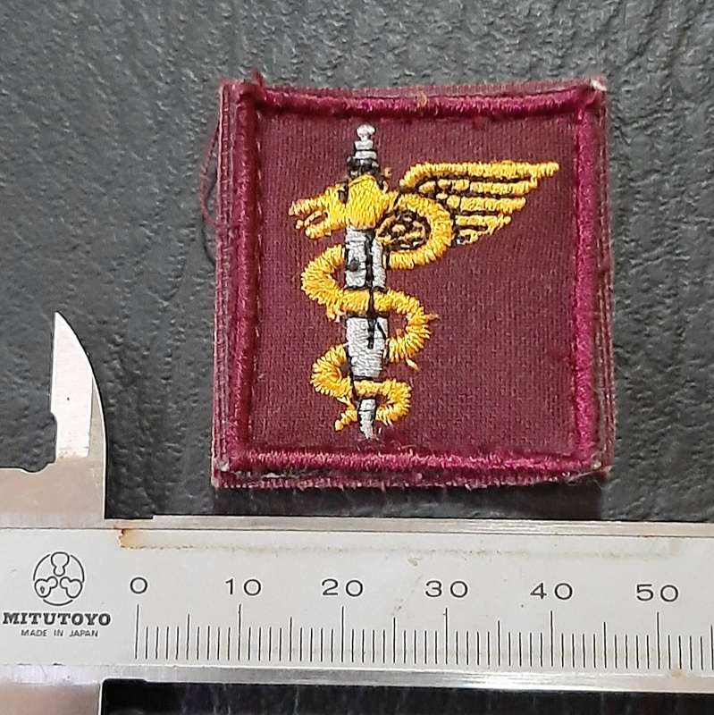 1980s/  1990s SADF 7 Medical Batt. Ops Medic Qualification Breast Badge w/ Velcro Tab ( 2 x Pcs).