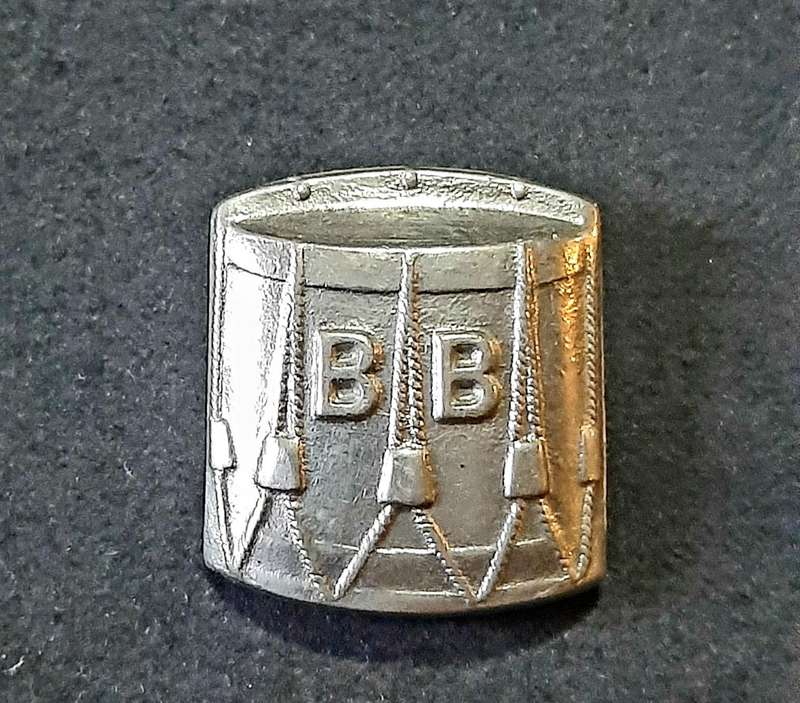 Mid-20th Century: 'Boys Brigade ' Drummer's Proficiency Badge w/ Pin.