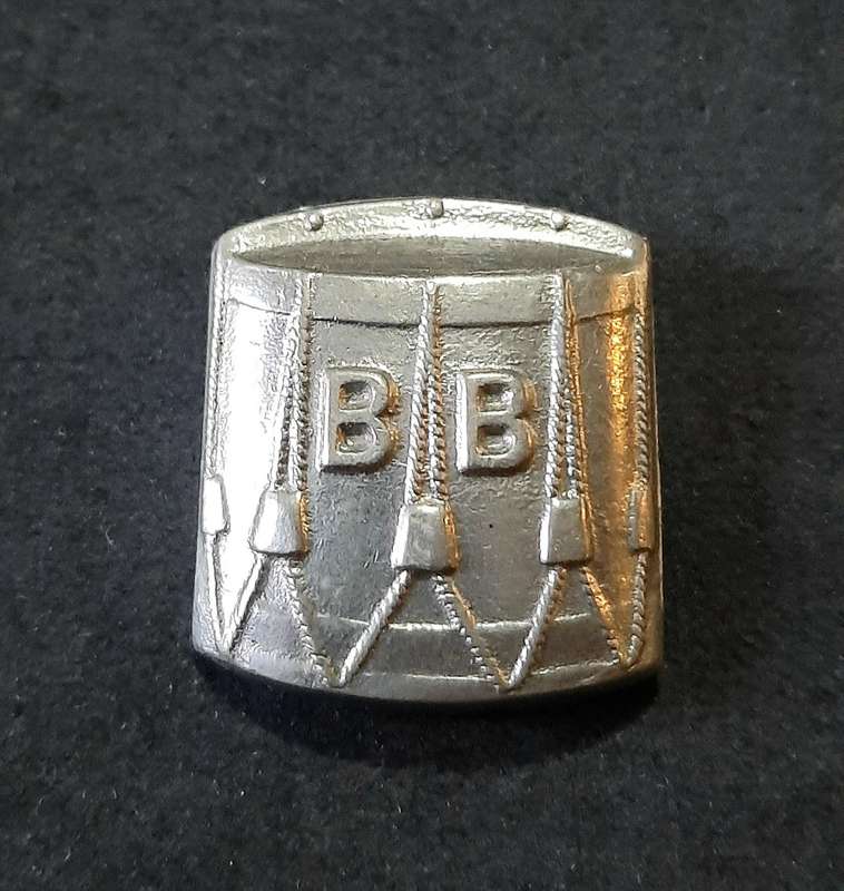 Mid-20th Century: 'Boys Brigade ' Drummer's Proficiency Badge w/ Pin.