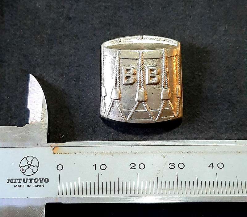 Mid-20th Century: 'Boys Brigade ' Drummer's Proficiency Badge w/ Pin.