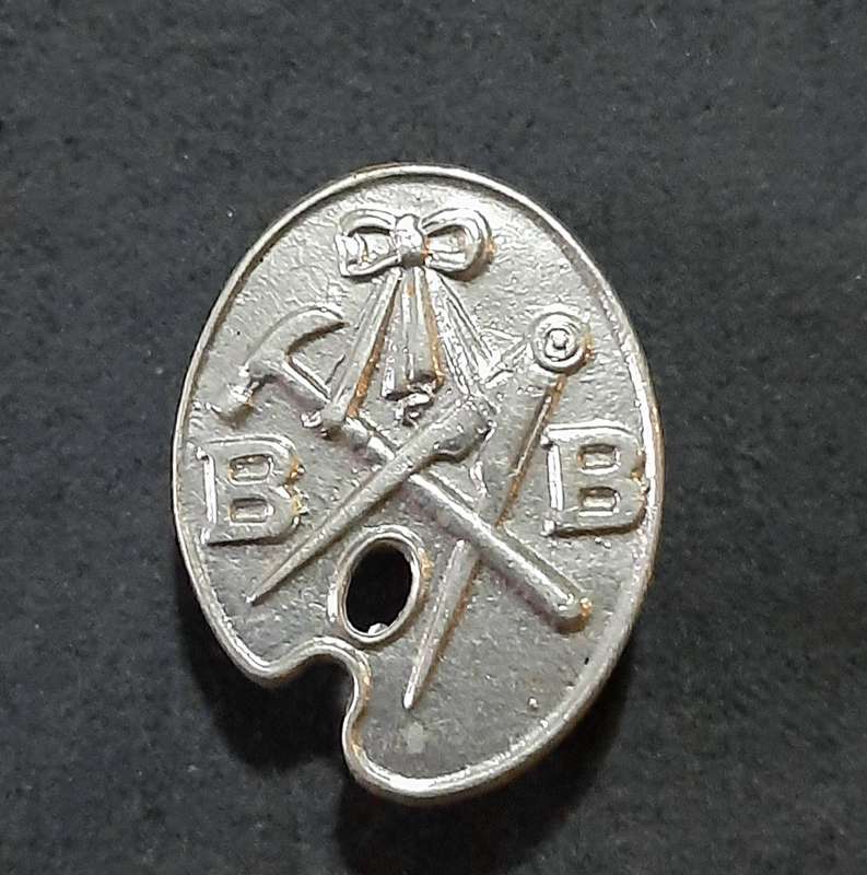 Mid-20th Century: 'Boys Brigade' Vocational Skill Badge w/ Pin.