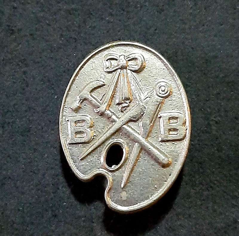 Mid-20th Century: 'Boys Brigade' Vocational Skill Badge w/ Pin.