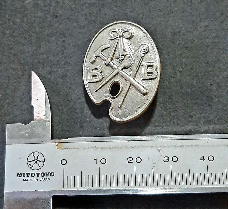 Mid-20th Century: 'Boys Brigade' Vocational Skill Badge w/ Pin.