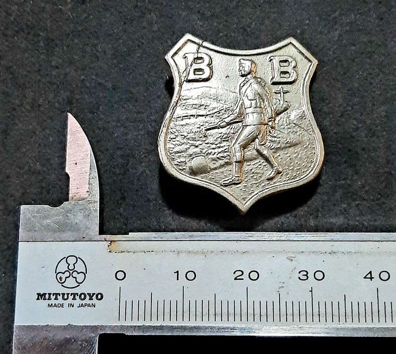Mid-20th Century: 'Boys Brigade' Youth Organization Wayfarer Badge w/ Pin.