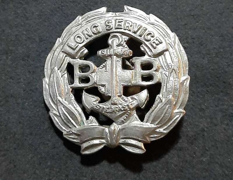 RARE: Mid-20th Century- 'Boys Brigade' Youth Org. Long Service Badge w/ Pin.