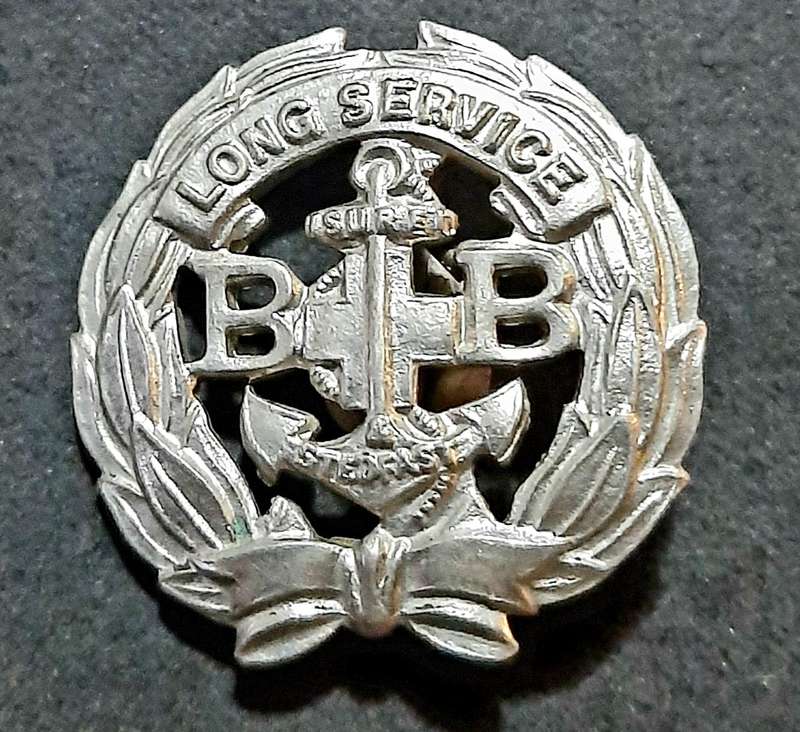 RARE: Mid-20th Century- 'Boys Brigade' Youth Org. Long Service Badge w/ Pin.