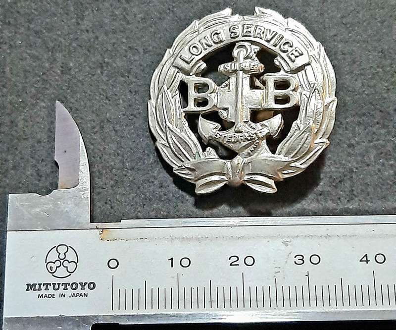 RARE: Mid-20th Century- 'Boys Brigade' Youth Org. Long Service Badge w/ Pin.