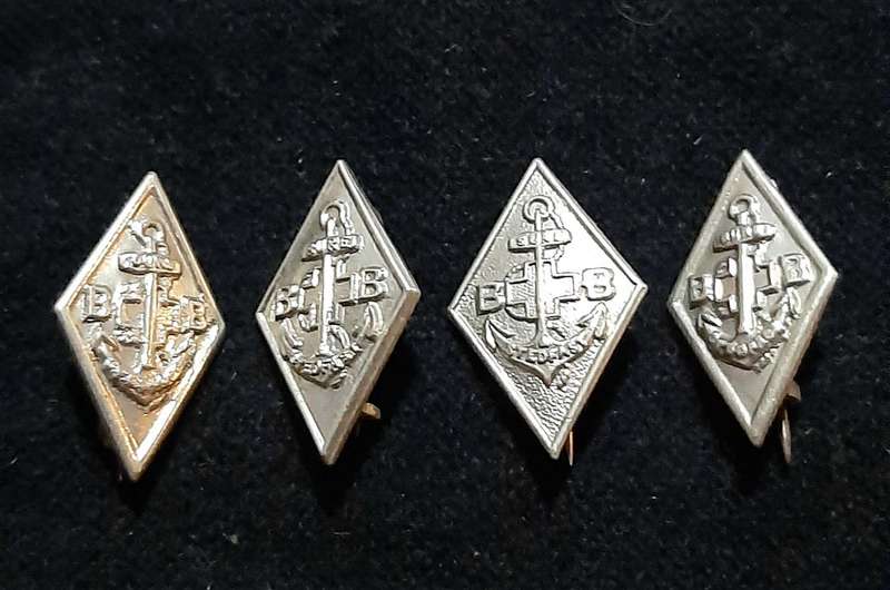 RARE: 20th Century 'Boys Brigade' Lot of 1 Year Service Badges w/ Pins (x 4).