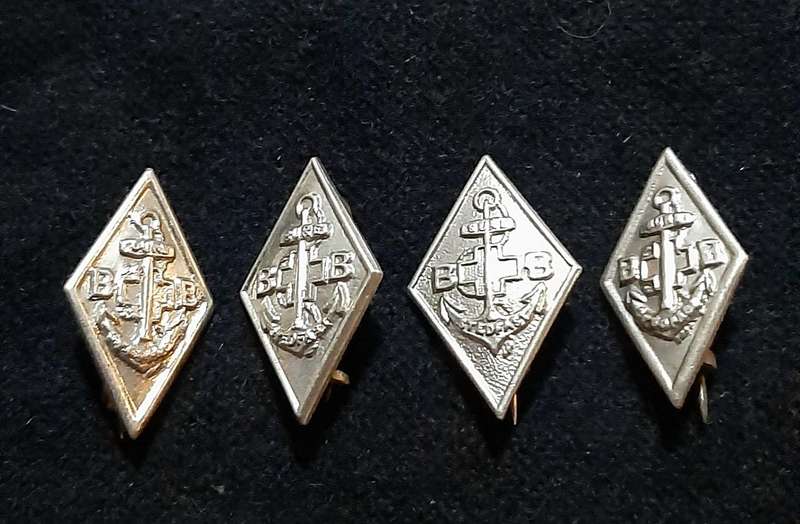 RARE: 20th Century 'Boys Brigade' Lot of 1 Year Service Badges w/ Pins (x 4).