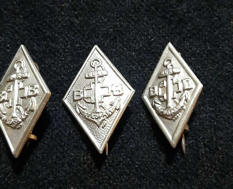 RARE: 20th Century 'Boys Brigade' Lot of 1 Year Service Badges w/ Pins (x 4).