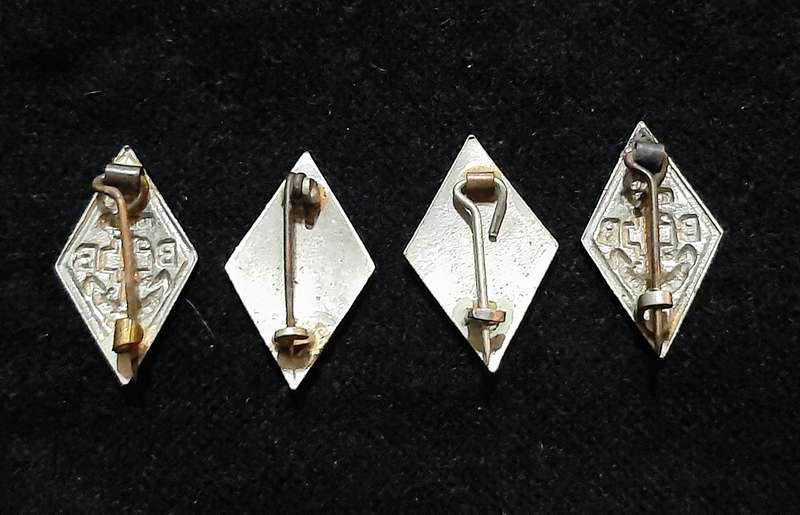 RARE: 20th Century 'Boys Brigade' Lot of 1 Year Service Badges w/ Pins (x 4).