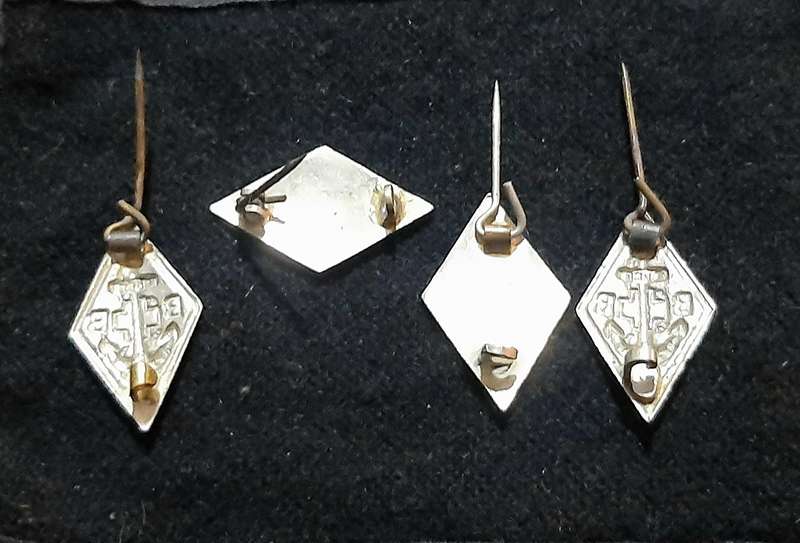 RARE: 20th Century 'Boys Brigade' Lot of 1 Year Service Badges w/ Pins (x 4).