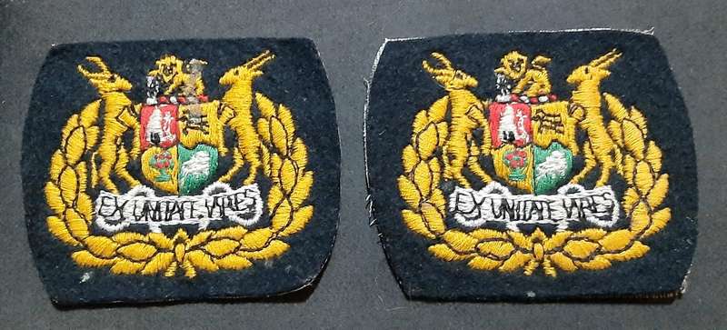 Border War: 1980s SADF - Warrant Officer Class I Step-Out Embroidered Rank Insignia (x2).